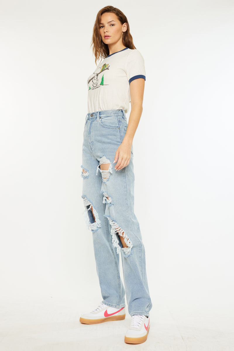 Kyla Ultra High Rise 90's Baggy Jeans - Official Kancan USA