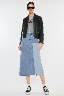  Brodie Color Block Midi Skirt - Official Kancan USA