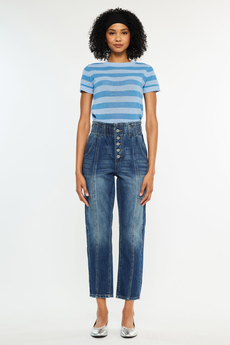 Bronte Ultra High Rise Mom Jeans - Official Kancan USA
