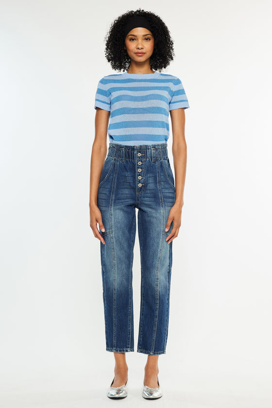 Bronte Ultra High Rise Mom Jeans - Official Kancan USA