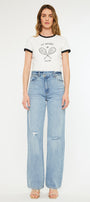 Wanda Ultra High Rise 90's Straight Leg Jeans - Official Kancan USA