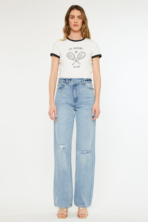 Wanda Ultra High Rise 90's Straight Leg Jeans - Official Kancan USA