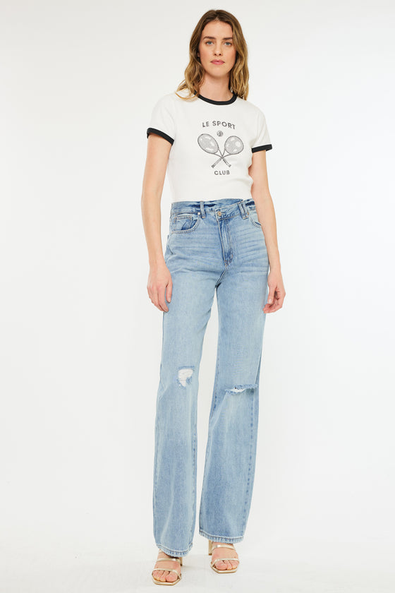 Wanda Ultra High Rise 90's Straight Leg Jeans - Official Kancan USA