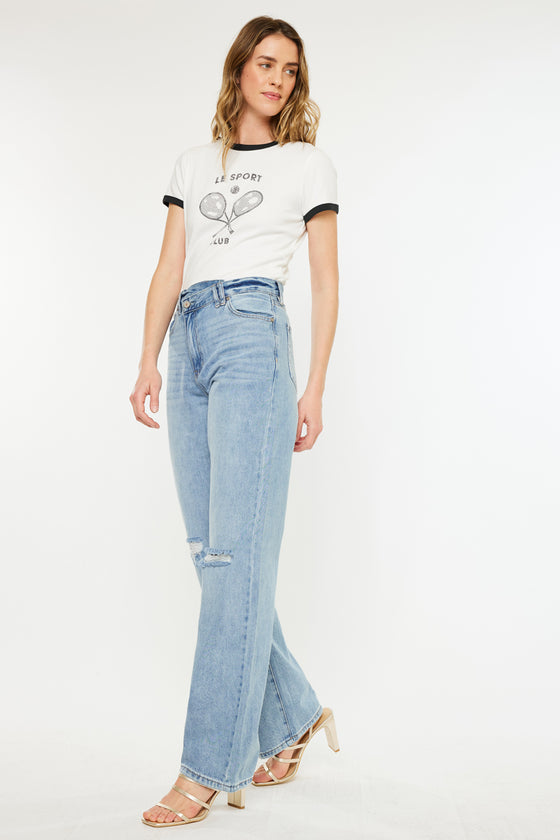 Wanda Ultra High Rise 90's Straight Leg Jeans - Official Kancan USA