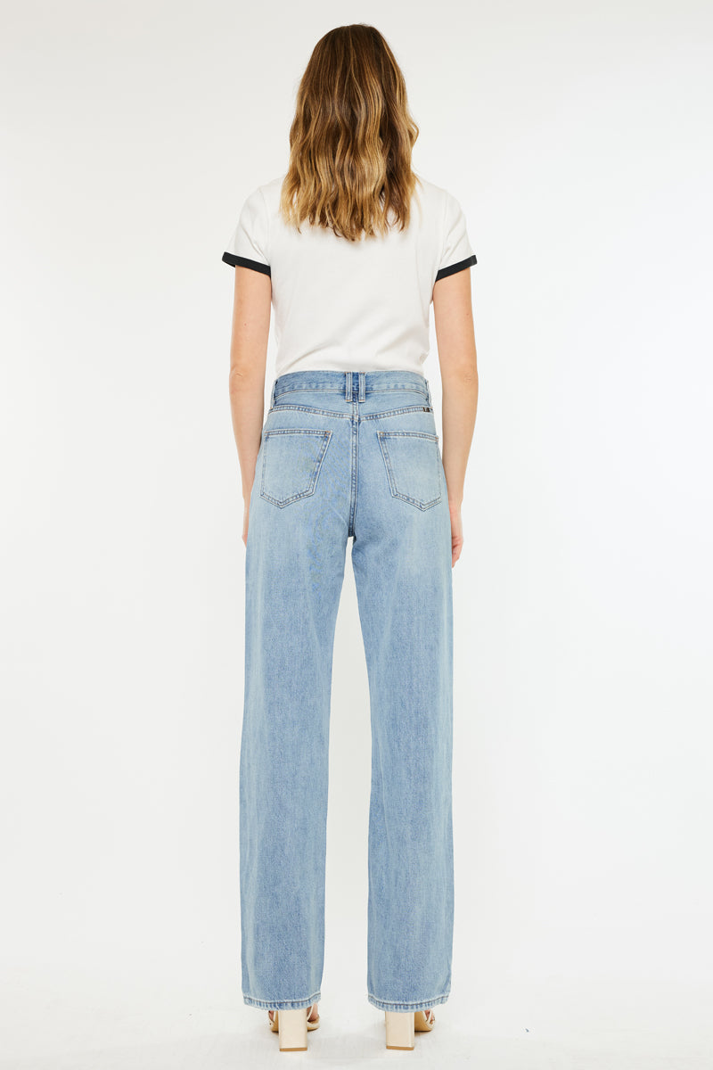 Wanda Ultra High Rise 90's Straight Leg Jeans - Official Kancan USA