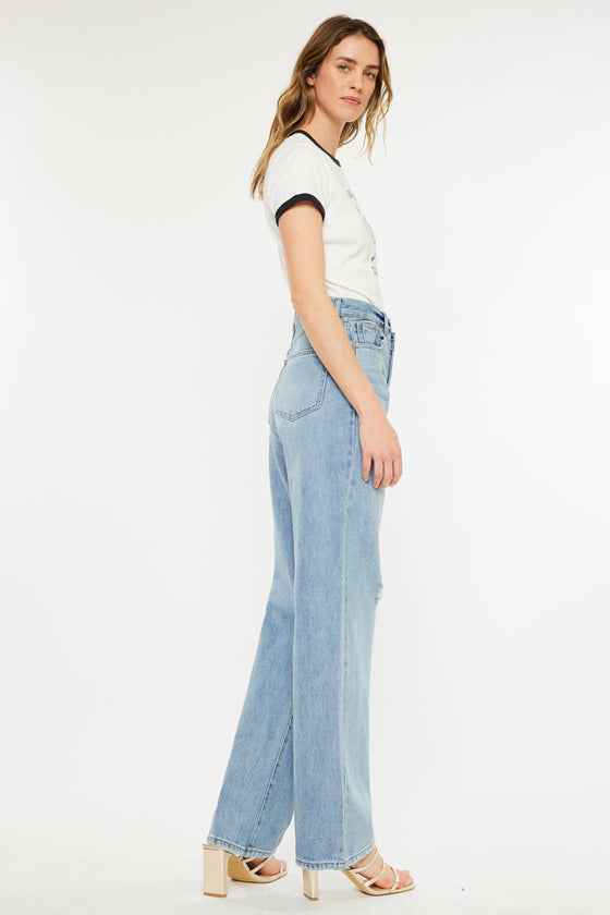 Wanda Ultra High Rise 90's Straight Leg Jeans - Official Kancan USA