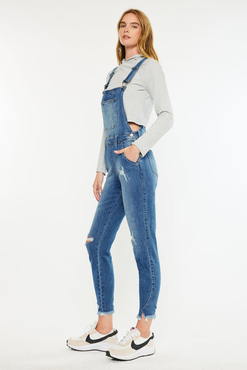 Katarina High Rise Ankle Skinny Overalls - Official Kancan USA