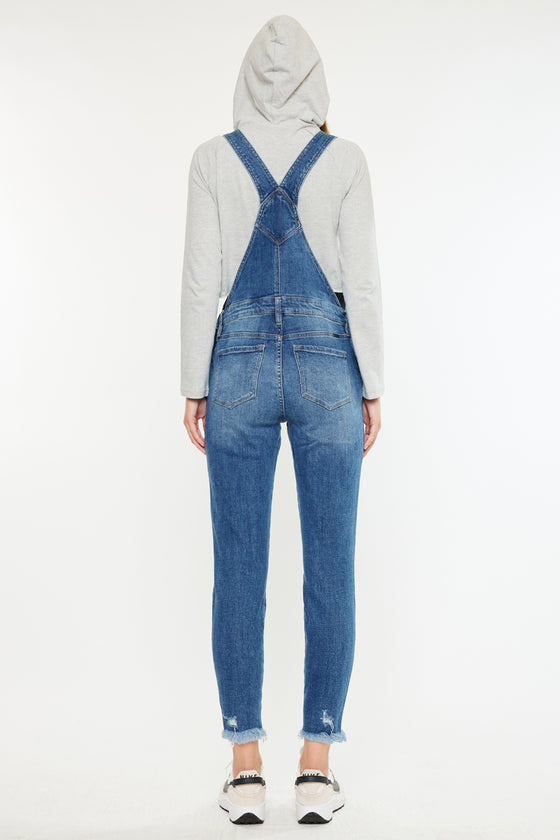 Katarina High Rise Ankle Skinny Overalls