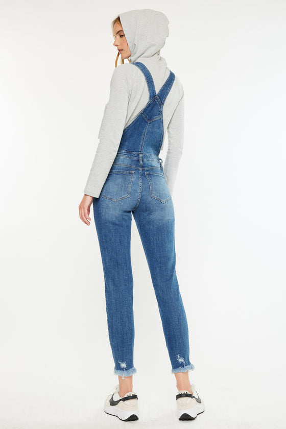 Katarina High Rise Ankle Skinny Overalls