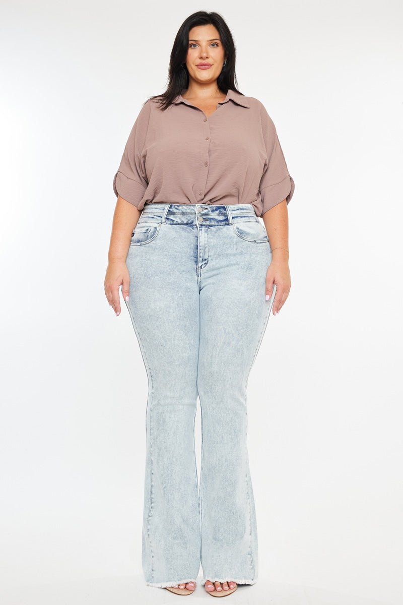 Marcy High Rise Bootcut Jeans (Plus Size) - Official Kancan USA