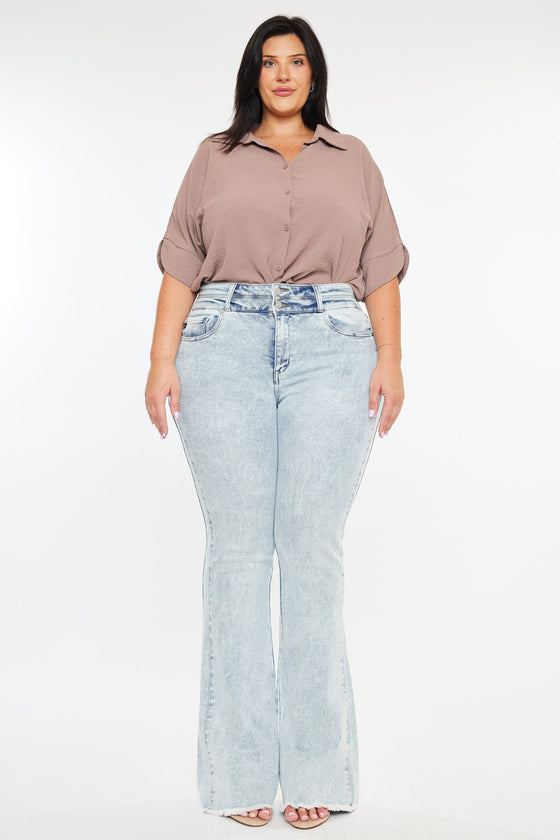 Marcy High Rise Bootcut Jeans (Plus Size) - Official Kancan USA