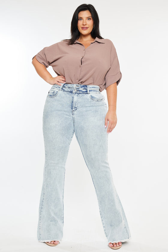 Marcy High Rise Bootcut Jeans (Plus Size) - Official Kancan USA