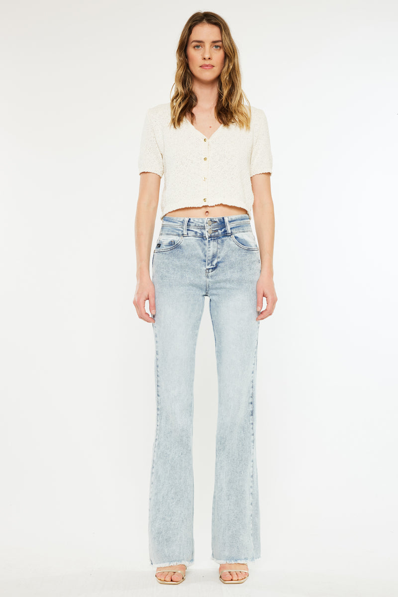 Kara High Rise Flare Jeans – Kancan USA