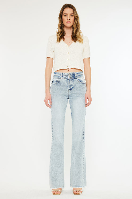 Kara High Rise Flare Jeans - Official Kancan USA