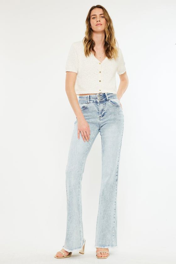 Kara High Rise Flare Jeans - Official Kancan USA