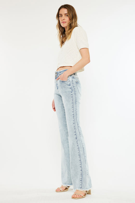 Kara High Rise Flare Jeans - Official Kancan USA