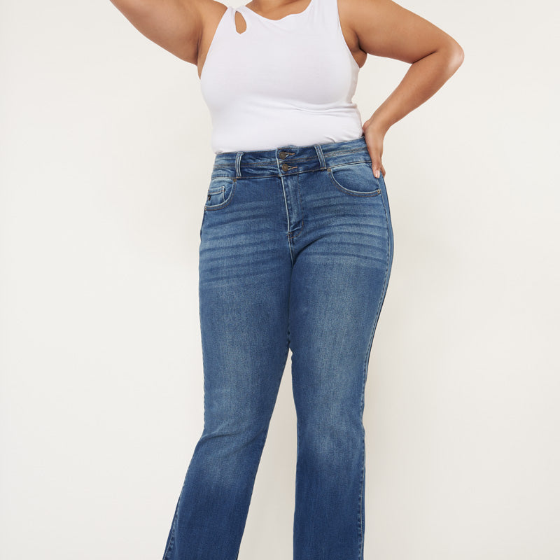 Marcy High Rise Bootcut Jeans (Plus Size) - Official Kancan USA