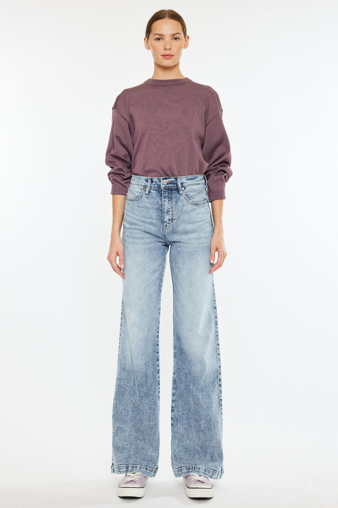 Roxana Ultra High Rise 90's Flare Jeans with Comfort Stretch