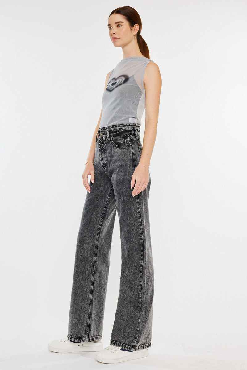 KanCan Ultra High Rise 90's Flare Jeans - Black – Southern Roots