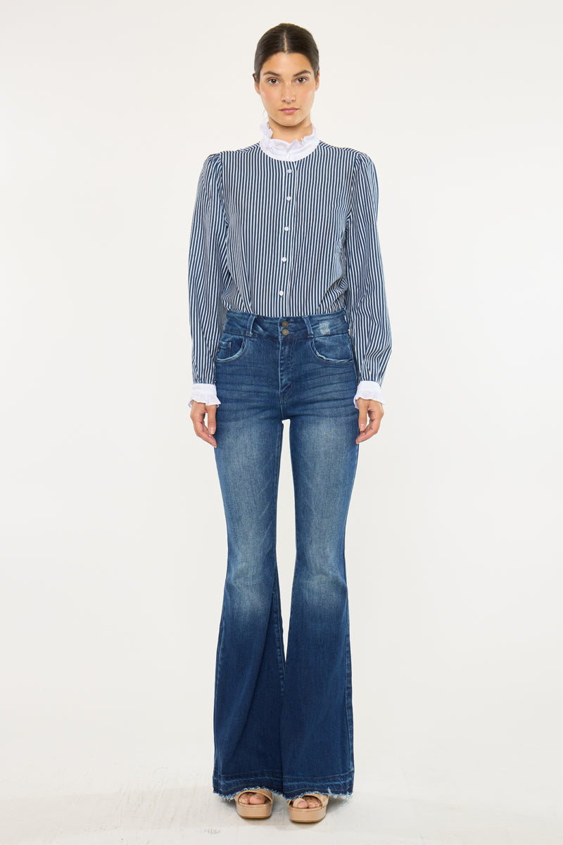 Cinthia Ultra High Rise Super Flare Jeans - Official Kancan USA