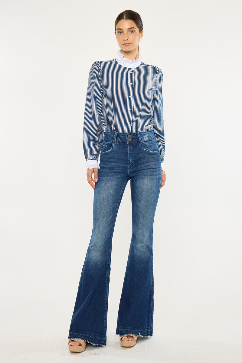 Cinthia Ultra High Rise Super Flare Jeans - Official Kancan USA