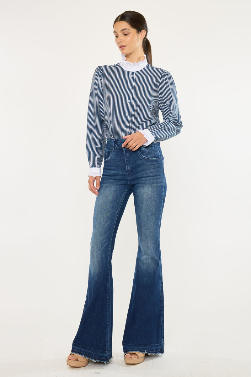Cinthia Ultra High Rise Super Flare Jeans - Official Kancan USA