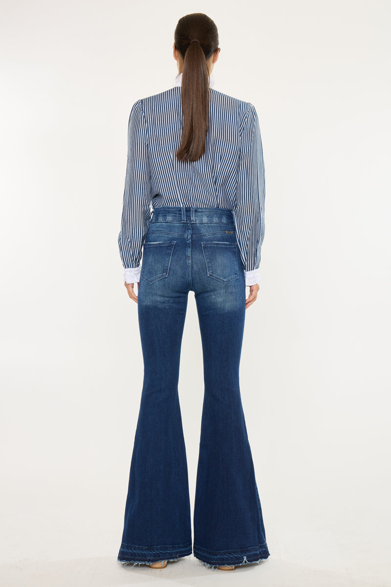 Cinthia Ultra High Rise Super Flare Jeans - Official Kancan USA