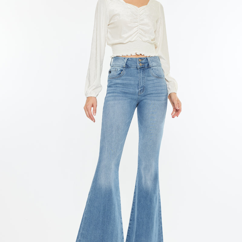 Cinthia Ultra High Rise Super Flare Jeans - Official Kancan USA