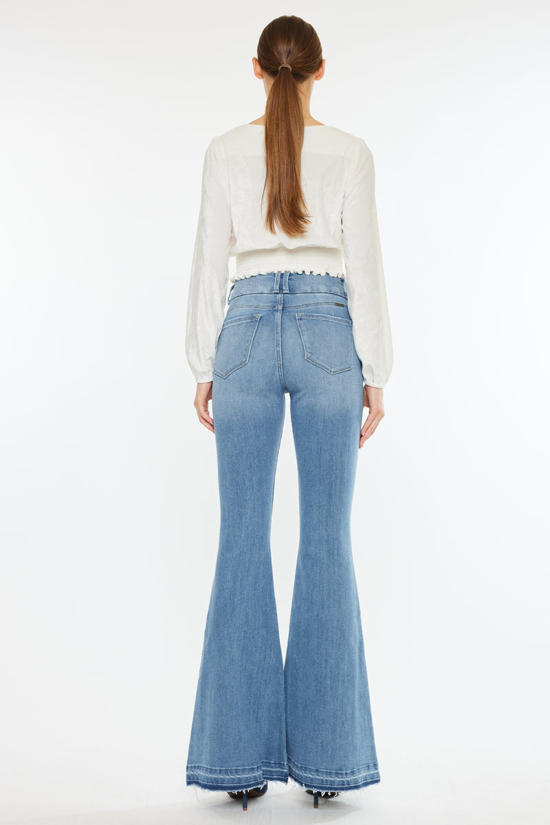 all capo STACKED LONG FLARE DENIM フレア Happi Pintuck Flare Jeans | Vixen Collection | Seattle, WA
