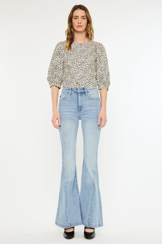 Amayah High Rise Super Flare Jeans - Official Kancan USA