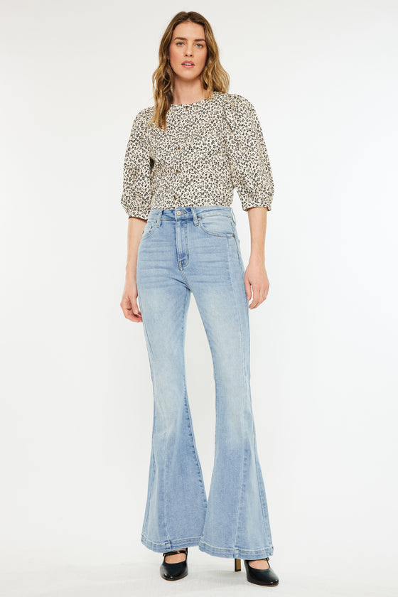 Amayah High Rise Super Flare Jeans - Official Kancan USA