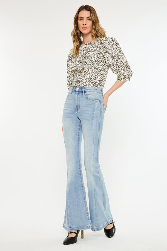 Amayah High Rise Super Flare Jeans - Official Kancan USA