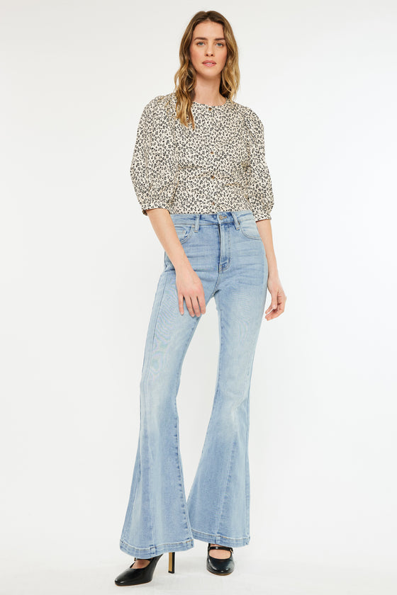 Amayah High Rise Super Flare Jeans - Official Kancan USA