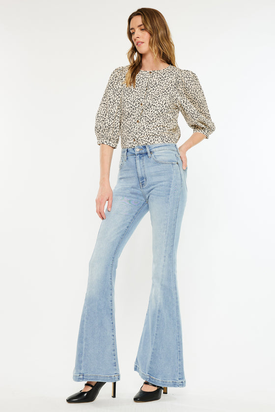 Amayah High Rise Super Flare Jeans - Official Kancan USA