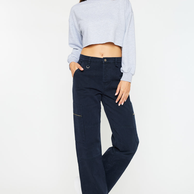 Jainie High Rise Straight Jeans - Official Kancan USA