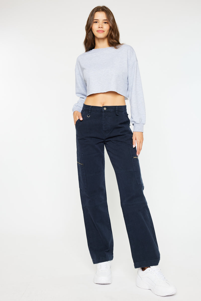 Jainie High Rise Straight Jeans - Official Kancan USA