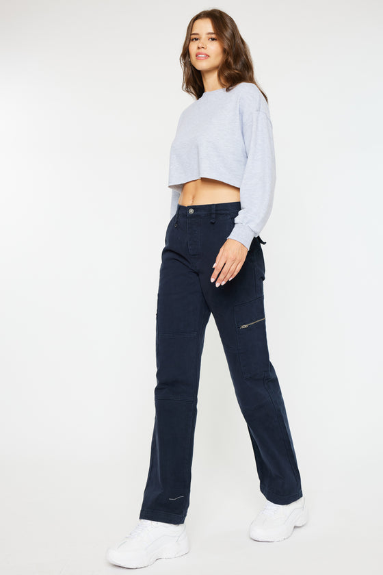 Jainie High Rise Straight Jeans - Official Kancan USA