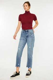  Michelle High Rise Slim Straight Leg Jeans - Official Kancan USA