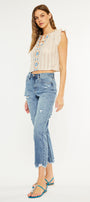 Michelle High Rise Slim Straight Leg Jeans - Official Kancan USA