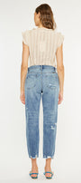 Michelle High Rise Slim Straight Leg Jeans - Official Kancan USA