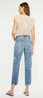 Michelle High Rise Slim Straight Leg Jeans - Official Kancan USA