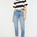 Michelle High Rise Slim Straight Jeans - Official Kancan USA