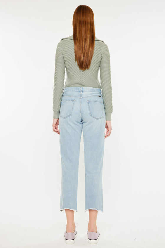 Sierra High Rise Straight Leg Jeans - Official Kancan USA