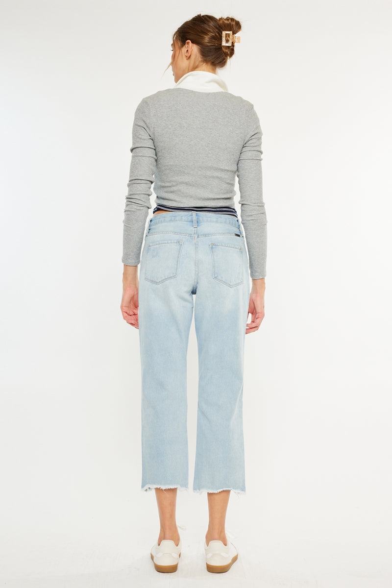 Sierra High Rise Straight Leg Jeans – Kancan USA