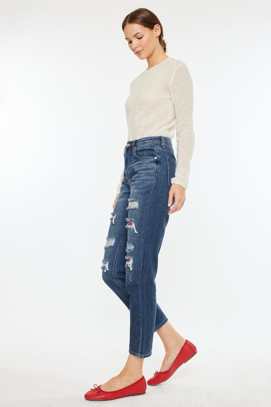 Elsa High Rise Mom Jeans - Official Kancan USA