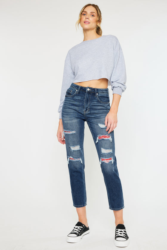 Elsa High Rise Mom Jeans - Official Kancan USA