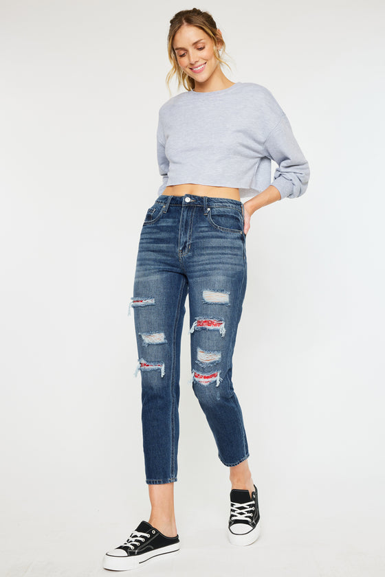 Elsa High Rise Mom Jeans - Official Kancan USA