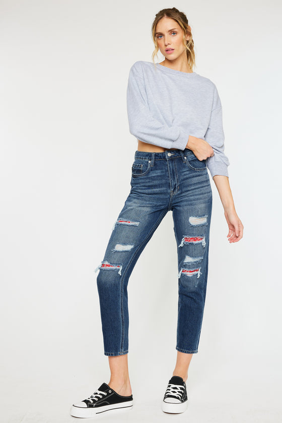 Elsa High Rise Mom Jeans - Official Kancan USA