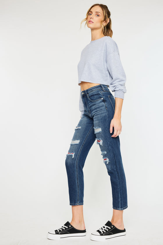 Elsa High Rise Mom Jeans - Official Kancan USA