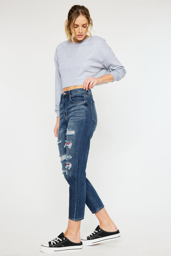 Elsa High Rise Mom Jeans - Official Kancan USA